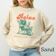 Relax Raccoon Sweatshirt